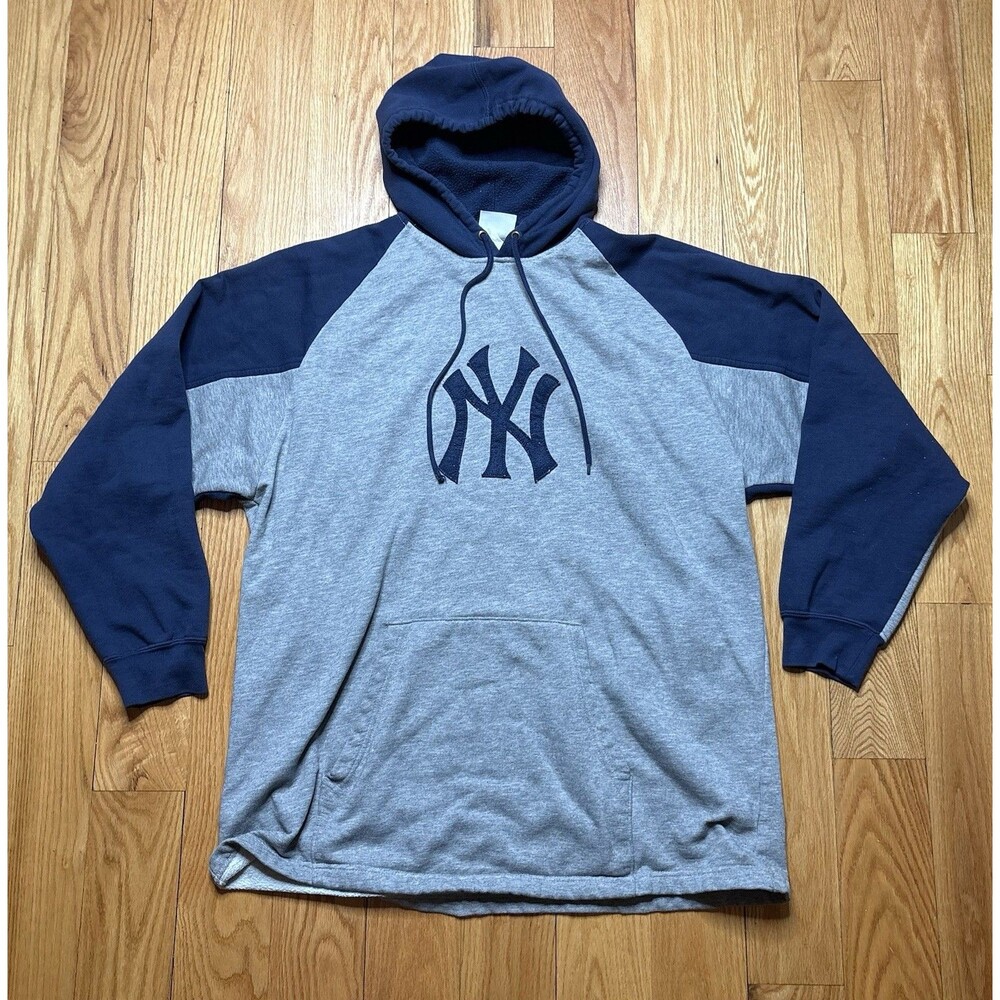 Vintage Lee Sport New York Yankees Embroidered Sweatshirt Hoodie Size XL Mens